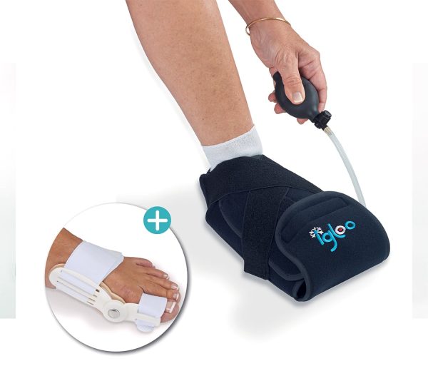 Set HALLUX VALGUS : chausson de cryothérapie Igloo® + attelle articulée